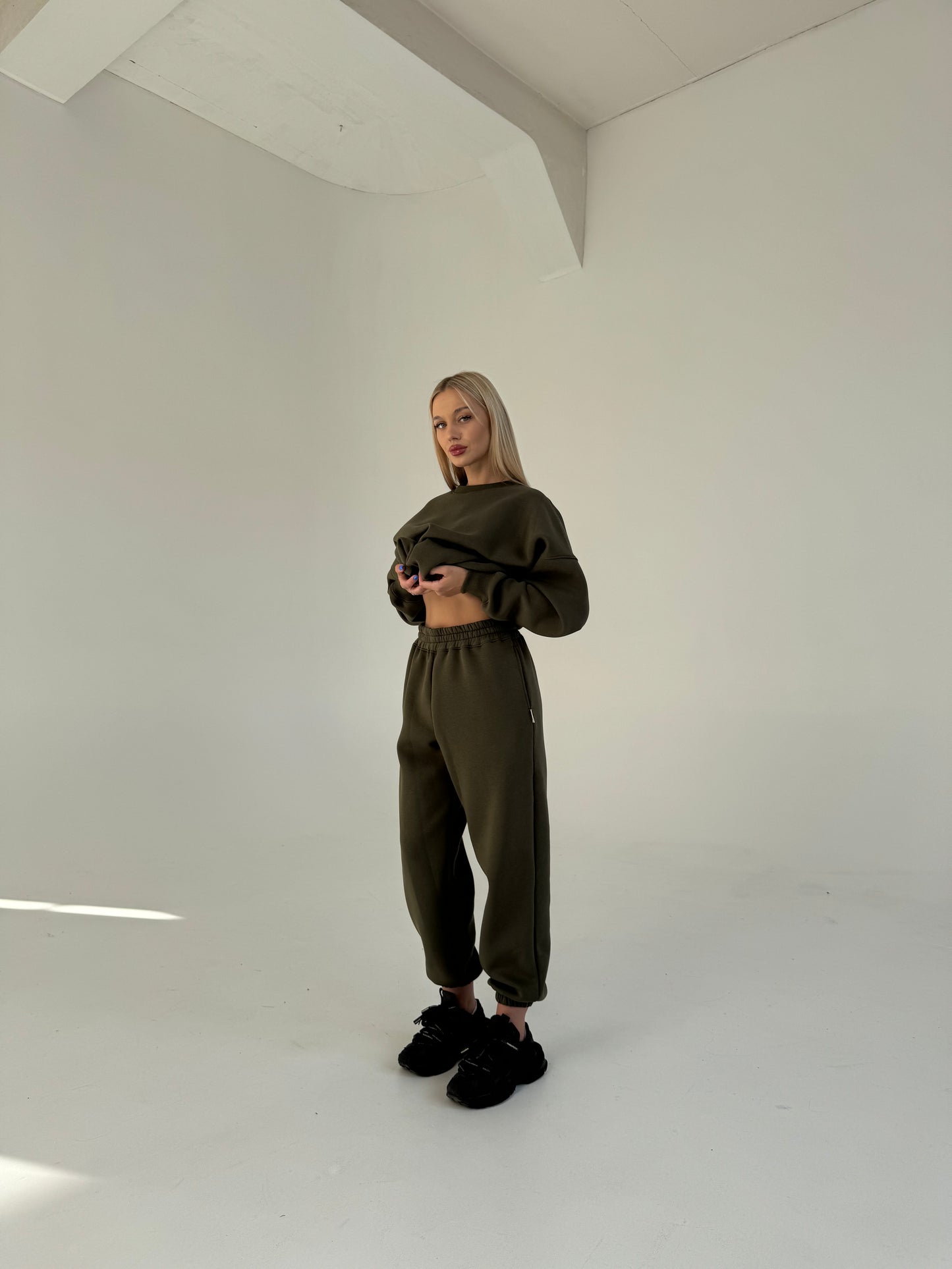 Baggy sweatpants chaki
