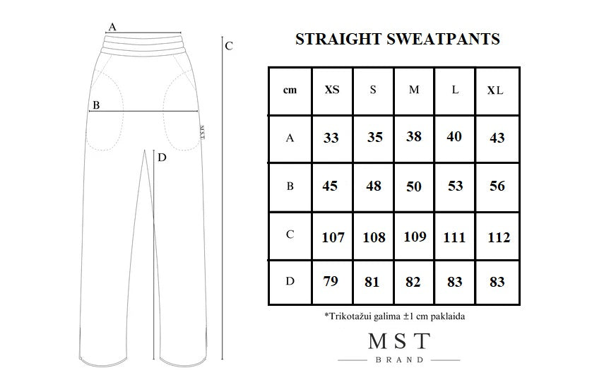 Straight sweatpants / greige