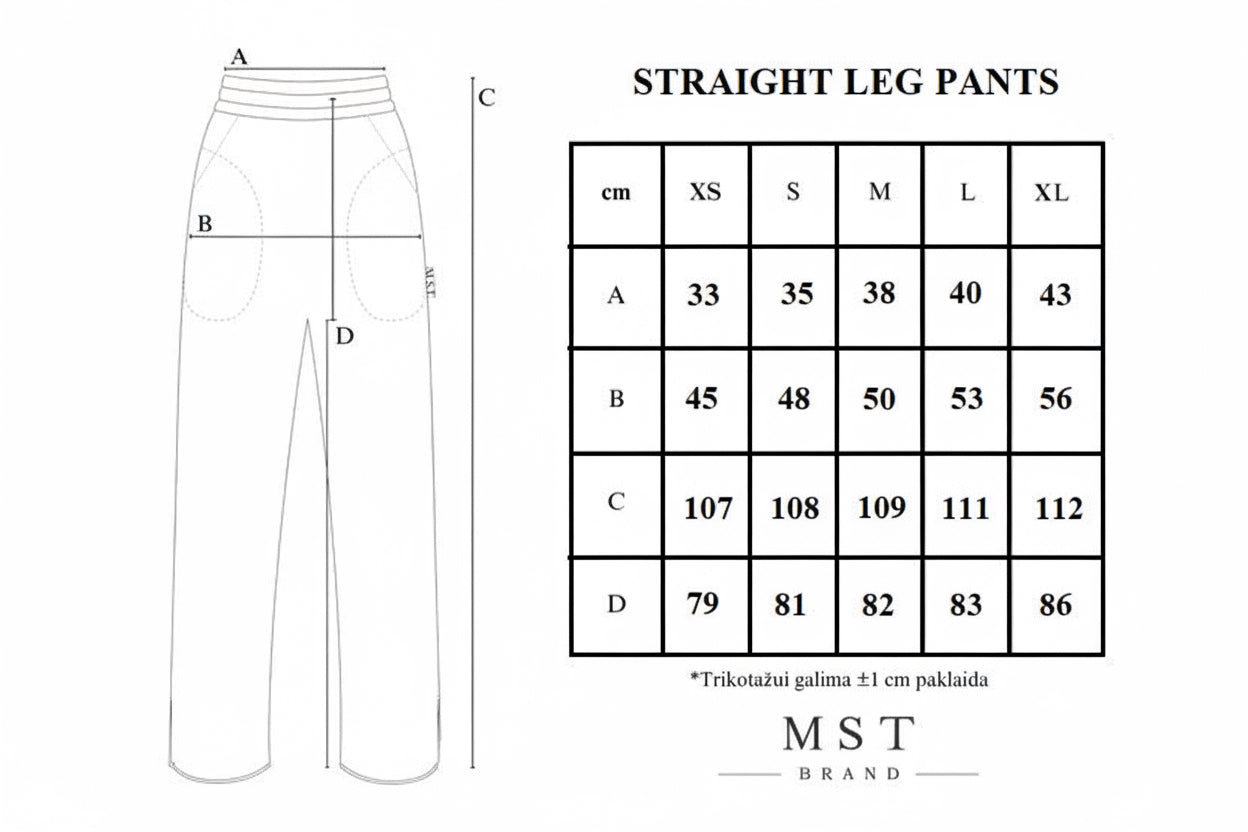 KNIT STRAIGHT PANTS / CACAO