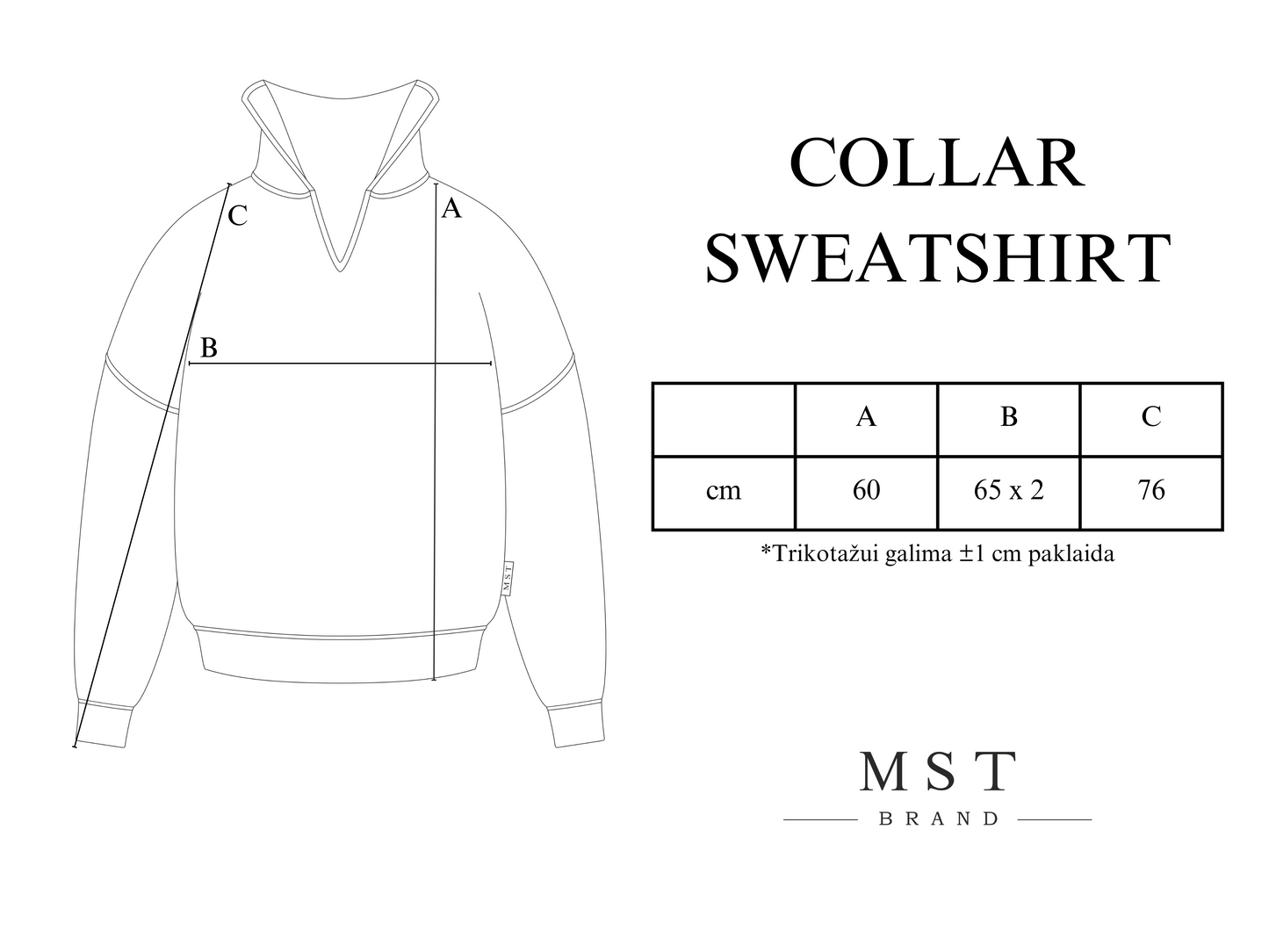 COLLAR SWEATSHIRT / CHOCO