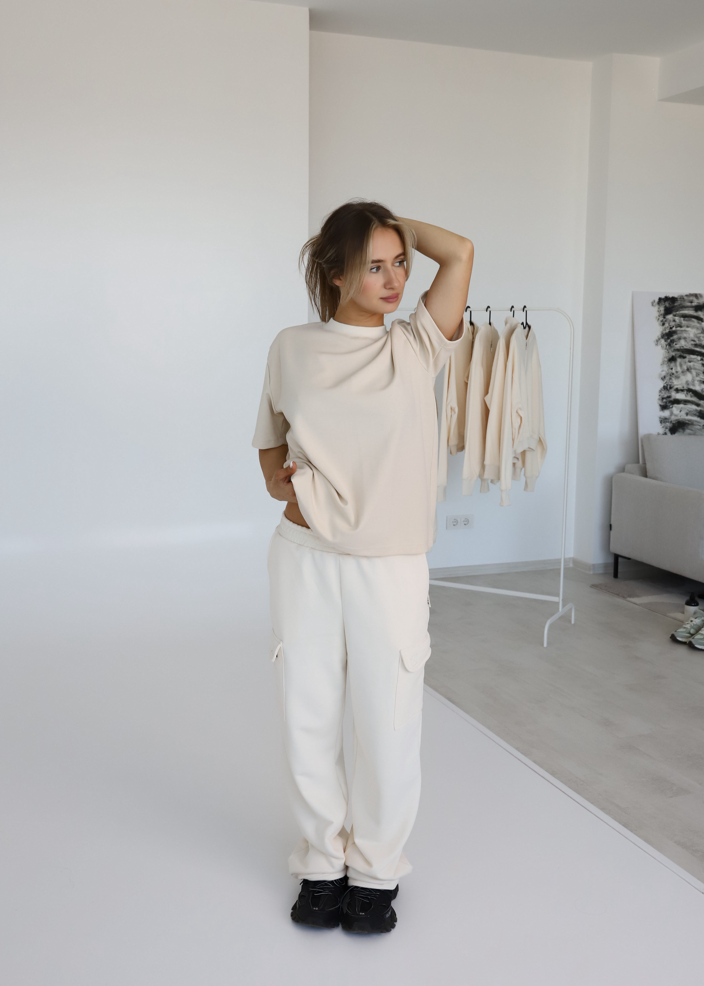 Premium cotton Tshirt / beige