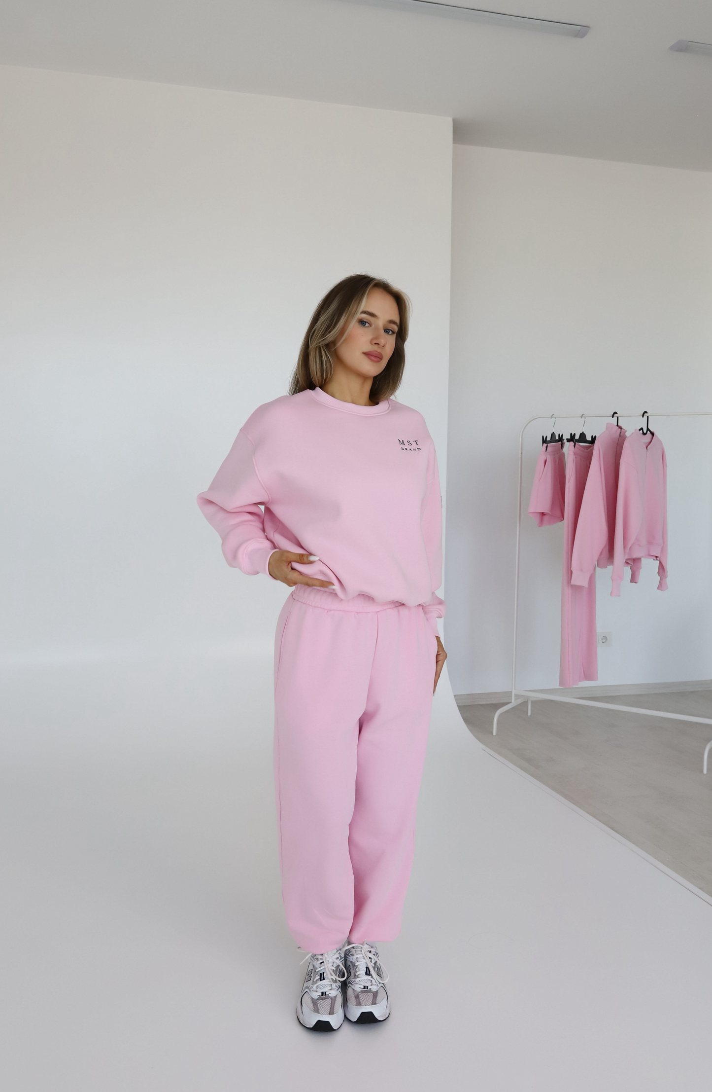 Logo sweat / baby pink