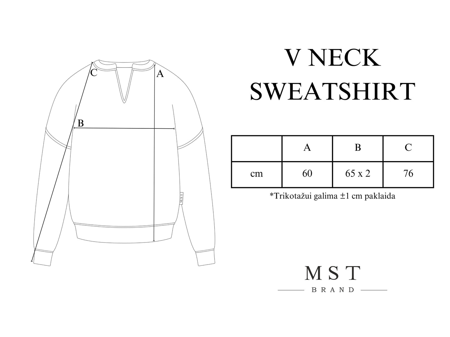 V neck sweat / nude