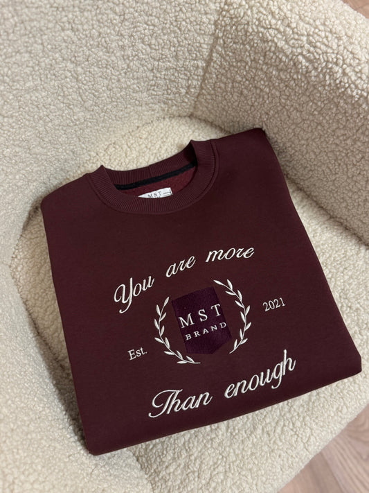 Sweatshirt YOU / BORDO ( Pre-order)