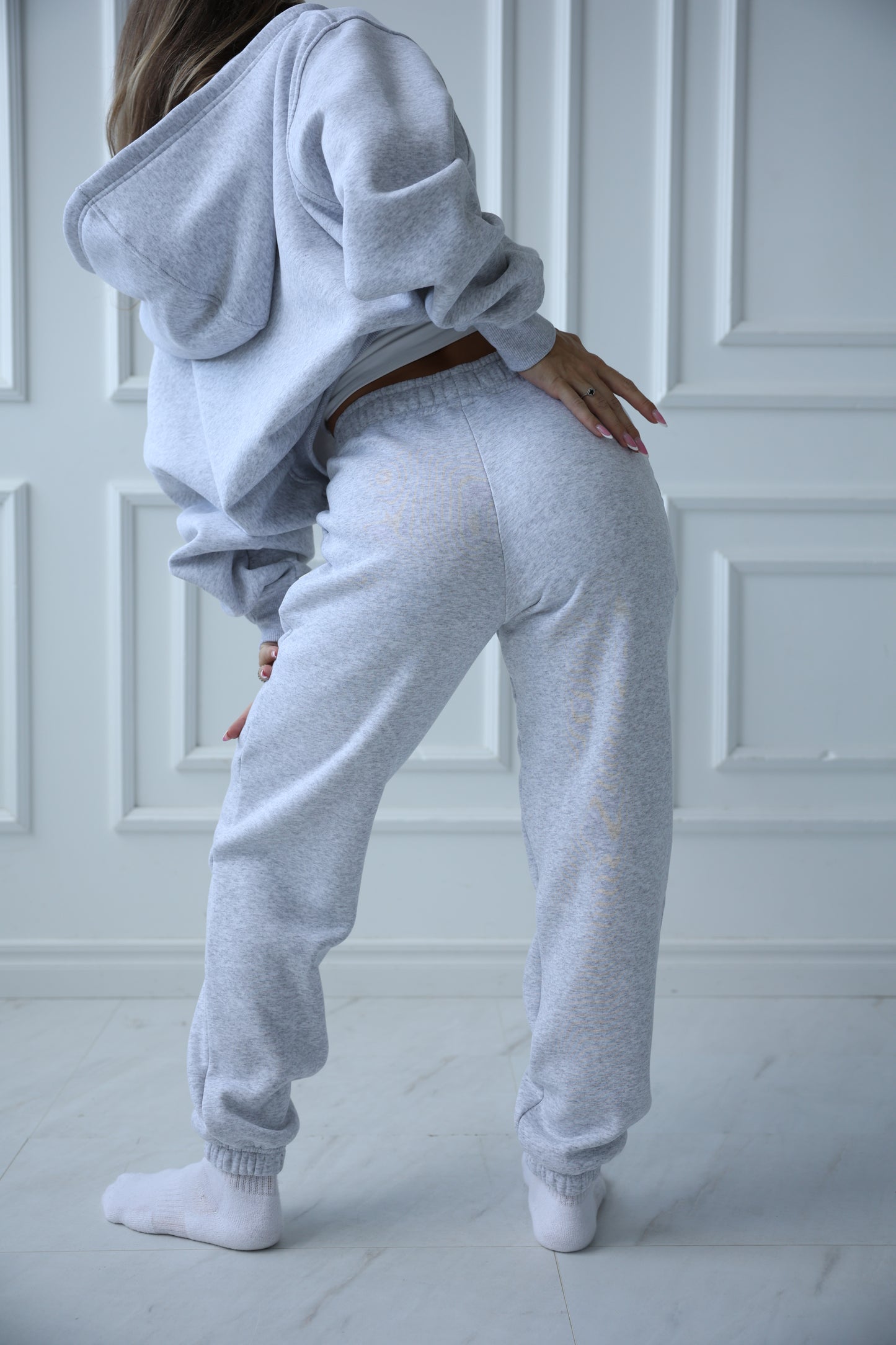 Sweatpants II / white melange