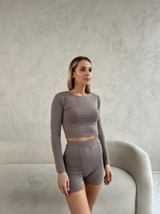 CROPPED TOP / CACAO