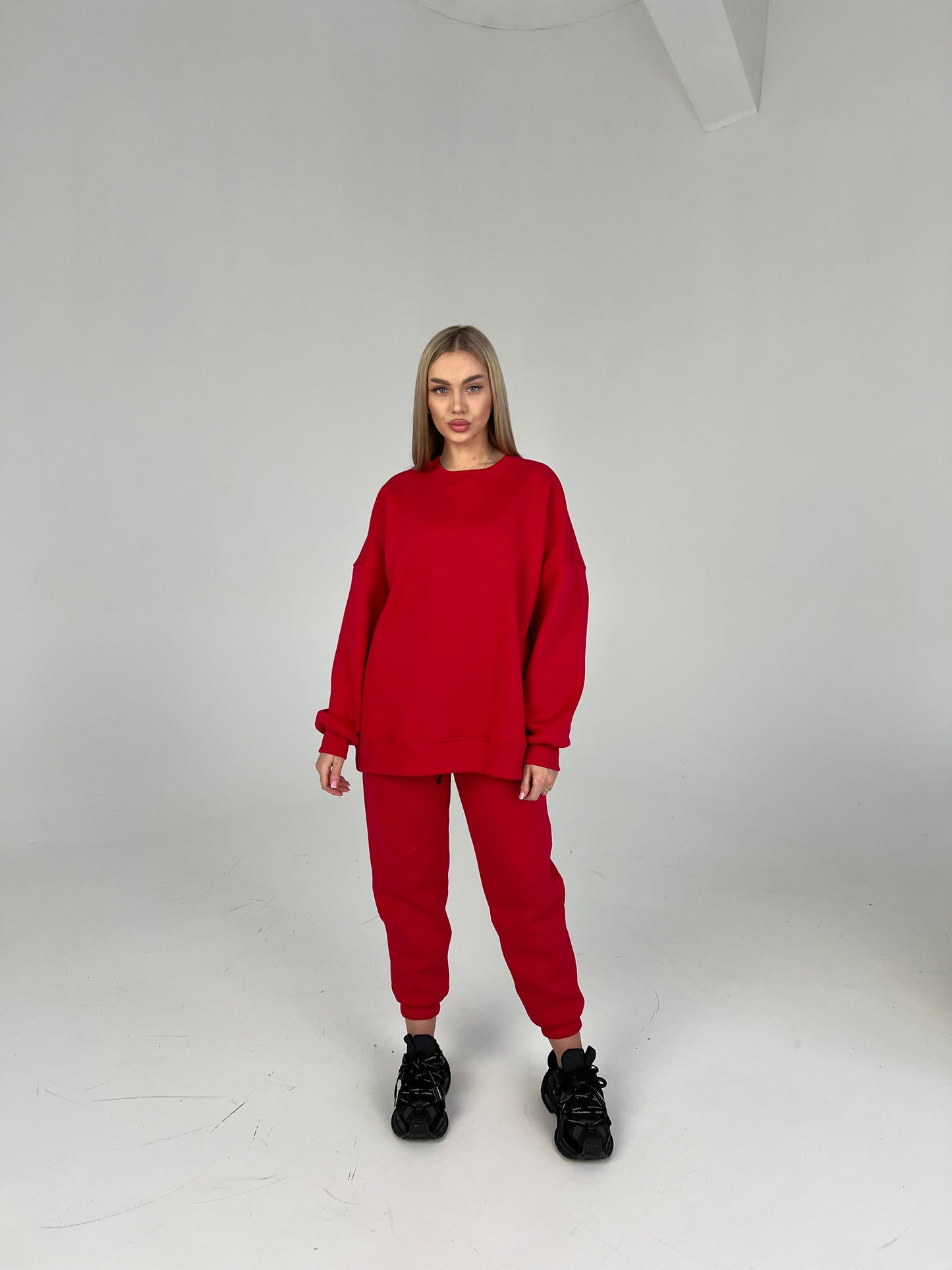 LONG SWEATSHIRT / RED