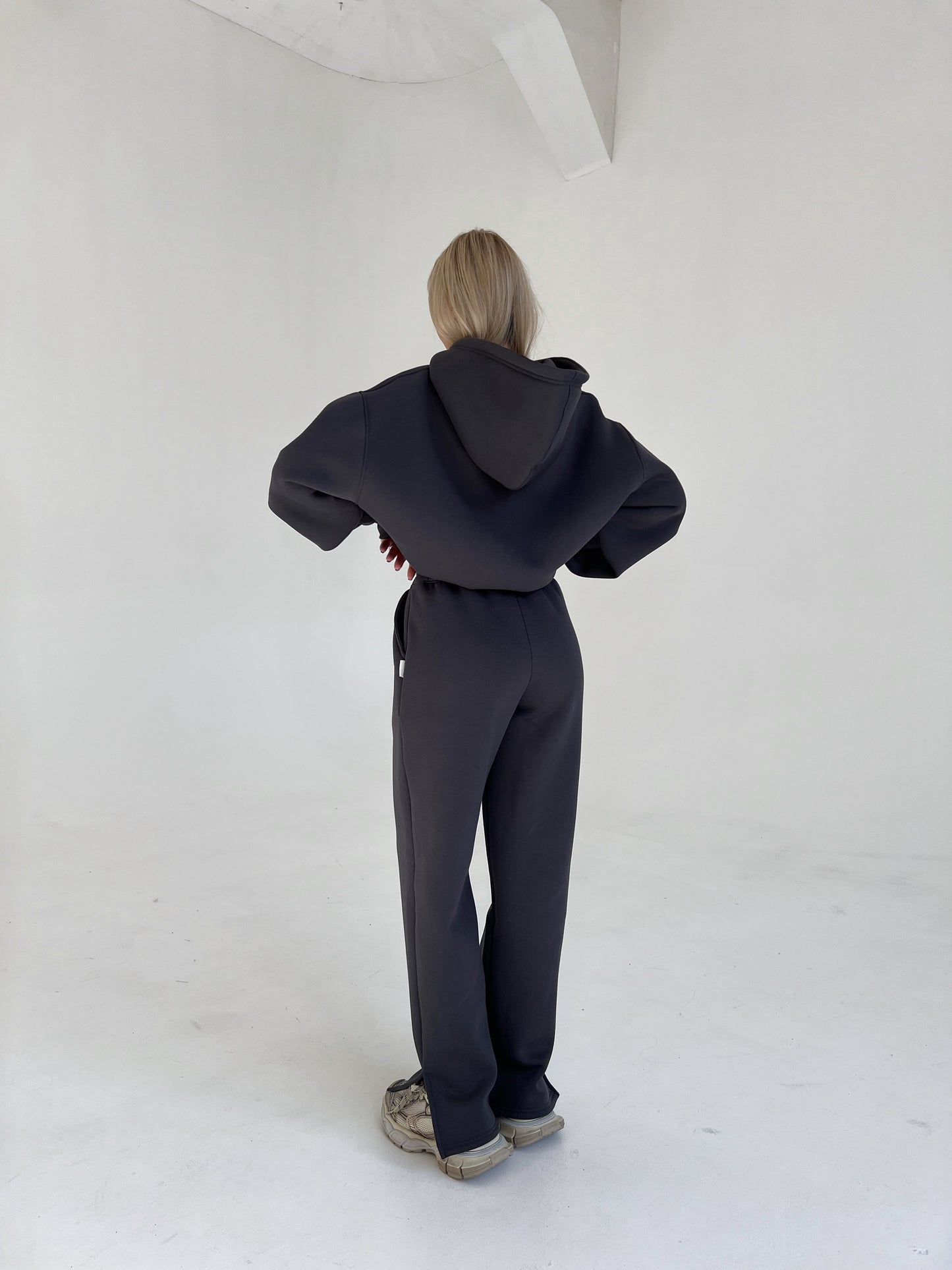 SPLIT SWEATPANTS / GRAPHITE