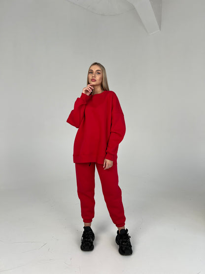 LONG SWEATSHIRT / RED