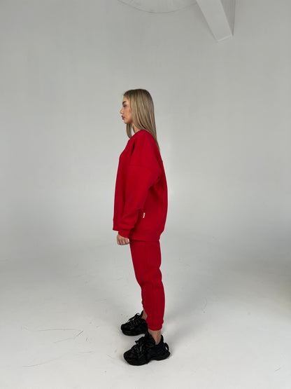 LONG SWEATSHIRT / RED