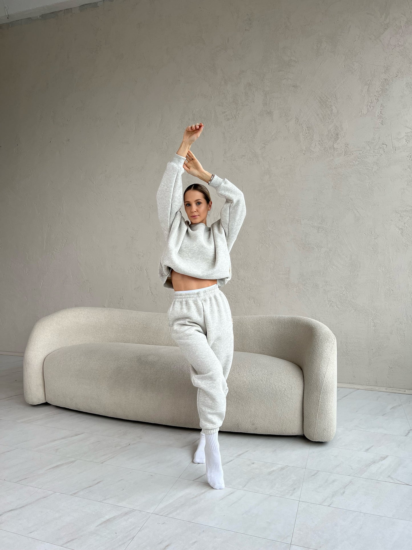 BAGGY SWEATPANTS / MELANGE