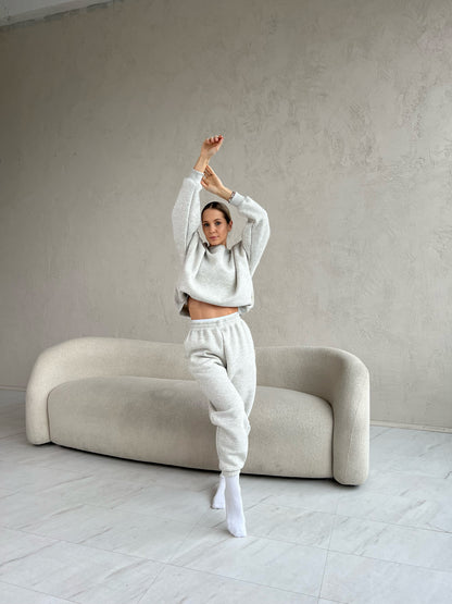 BAGGY SWEATPANTS / MELANGE