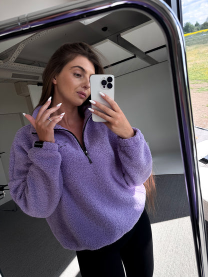 Teddy fleece sweatshirt / LIMITED purple