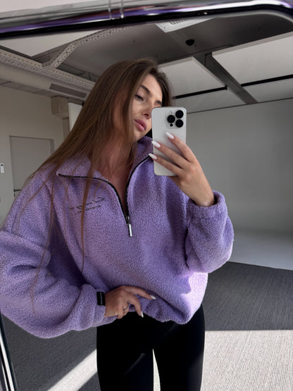 Teddy fleece sweatshirt / LIMITED purple
