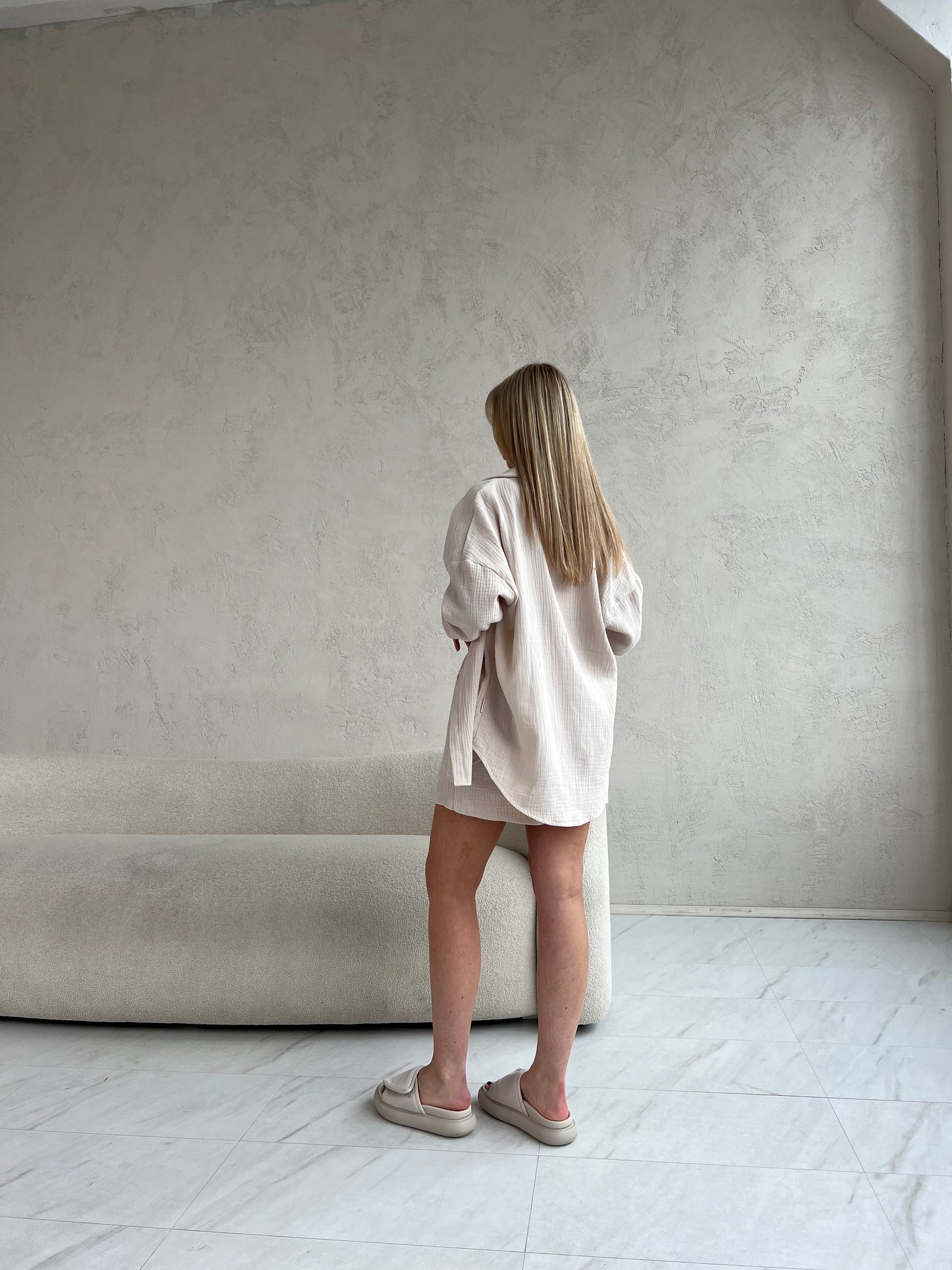 MUSLIN SHIRT / NUDE