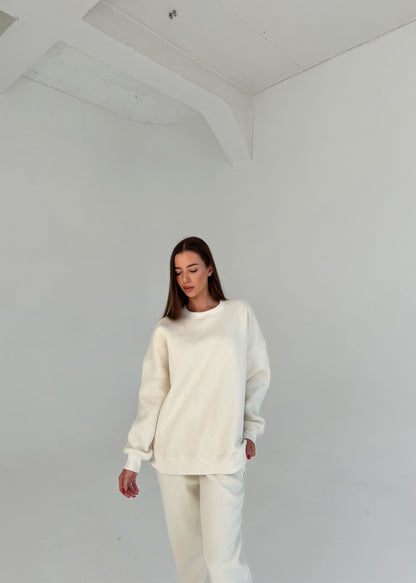 LONG SWEATSHIRT / CREAMY