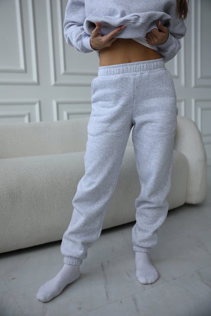 Sweatpants II / white melange