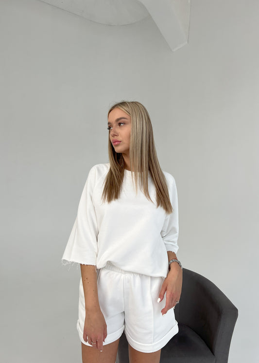 Shortsleeve sweat / off white