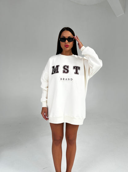 LOGO SWEATSHIRT / CREAMY