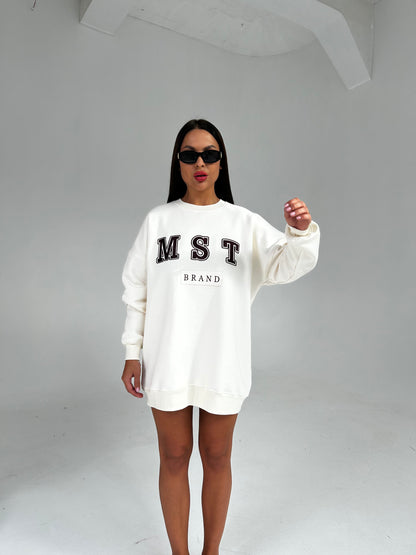 LOGO SWEATSHIRT / CREAMY