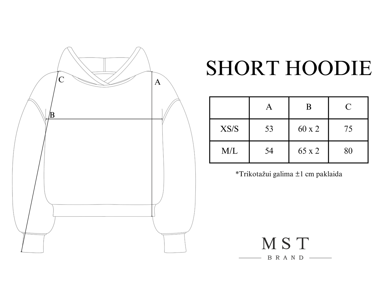 SHORT HOODIE / CREAMY