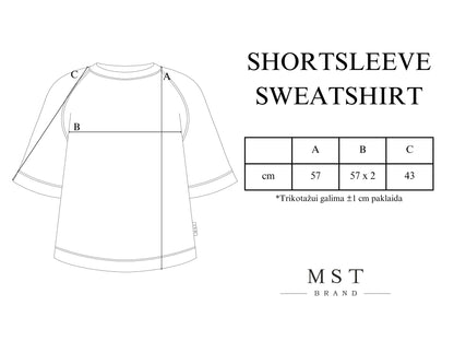 SHORTSLEEVE SWEATSHIRT / CACAO