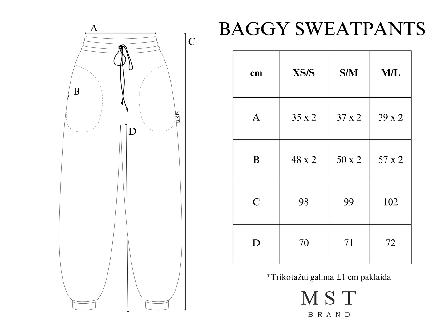 BAGGY SWEATPANTS / CHOCO